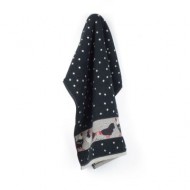 Handdoek - Kippen - Zwart